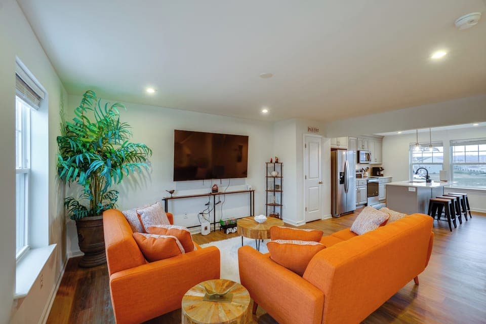 Living Room | Free WiFi | Central A/C & Heat | Main Floor