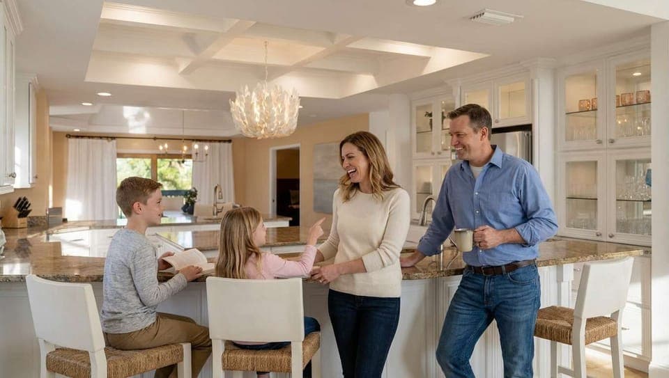 If you love food, this kitchen is your playground. From early-morning coffee rituals to late-night snack raids, everything tastes better in vacation mode.