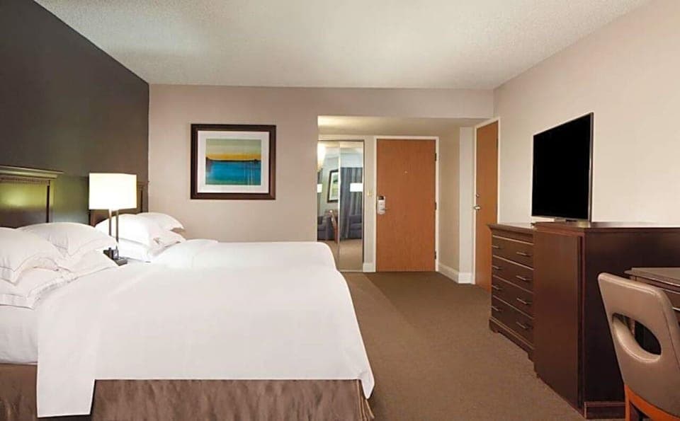 Bedroom. Interior and views may vary based on location and availability