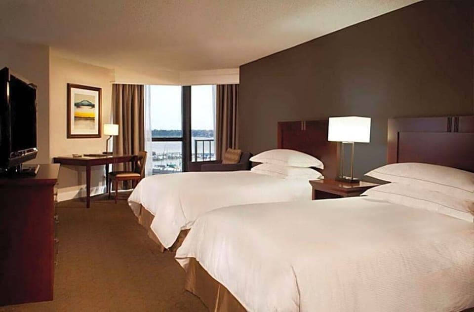 Bedroom. Interior and views may vary based on location and availability