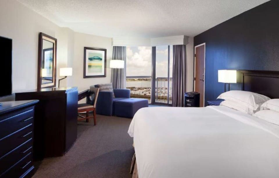 Bedroom. Interior and views may vary based on location and availability