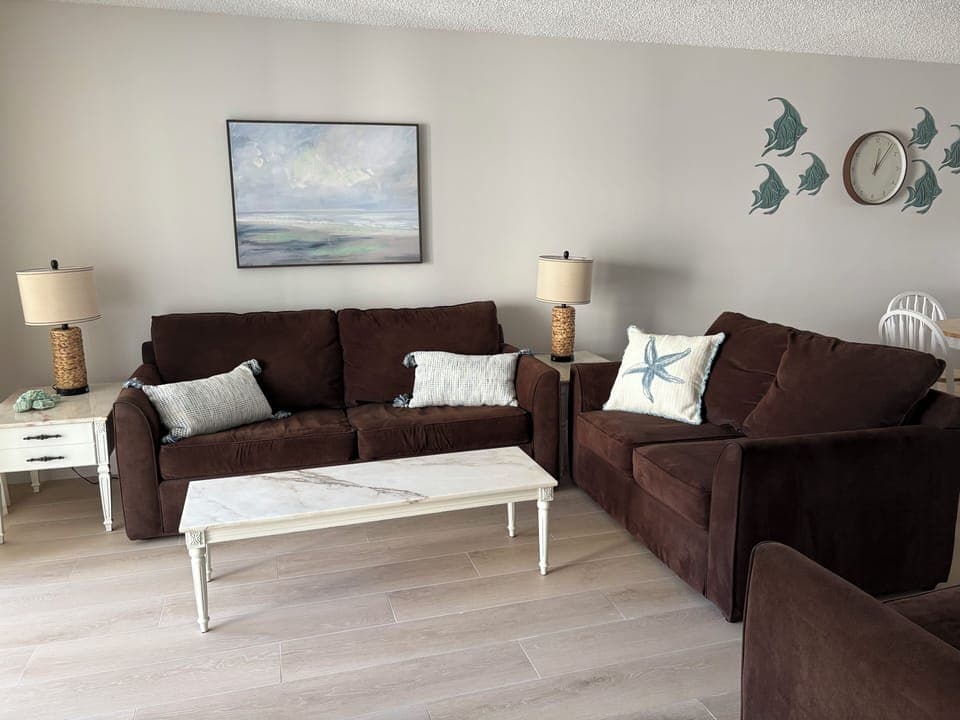 Family room with smart tv