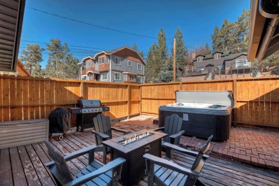 Back Yard with Hot Tub & Firepit