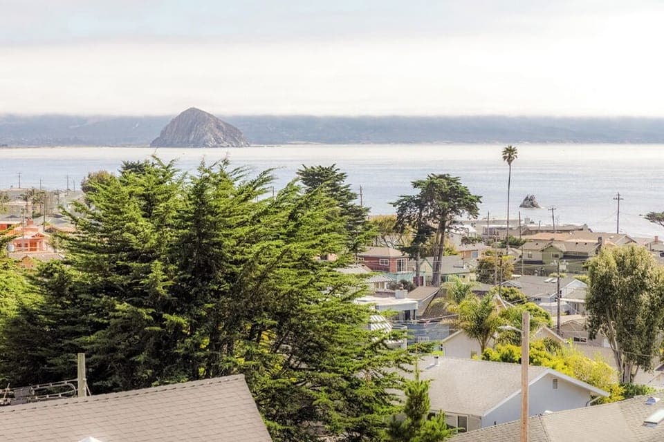 View of Morro Rock from the balcony