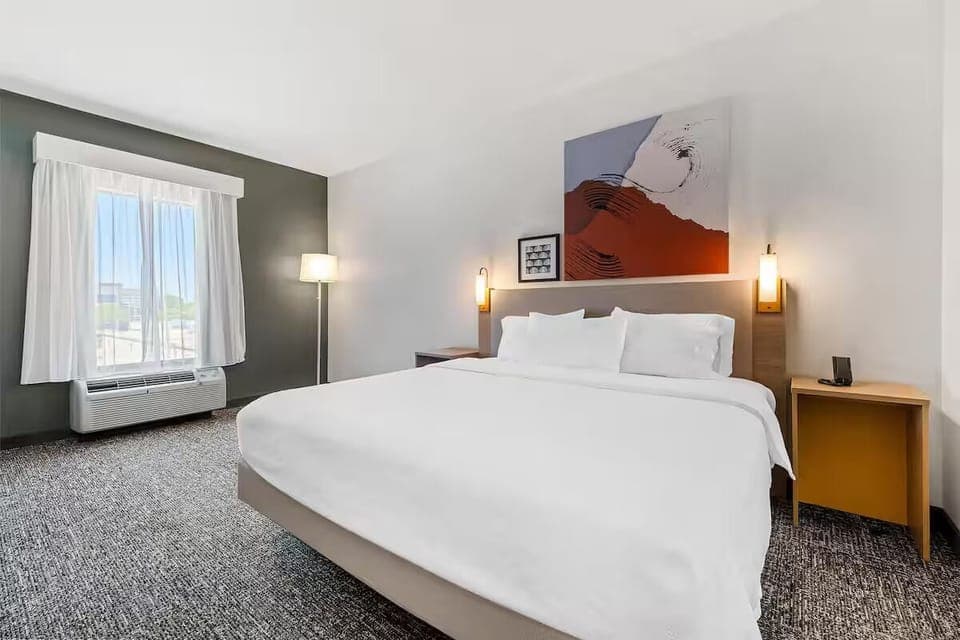 Bedroom. Interior and views may vary based on location and availability.