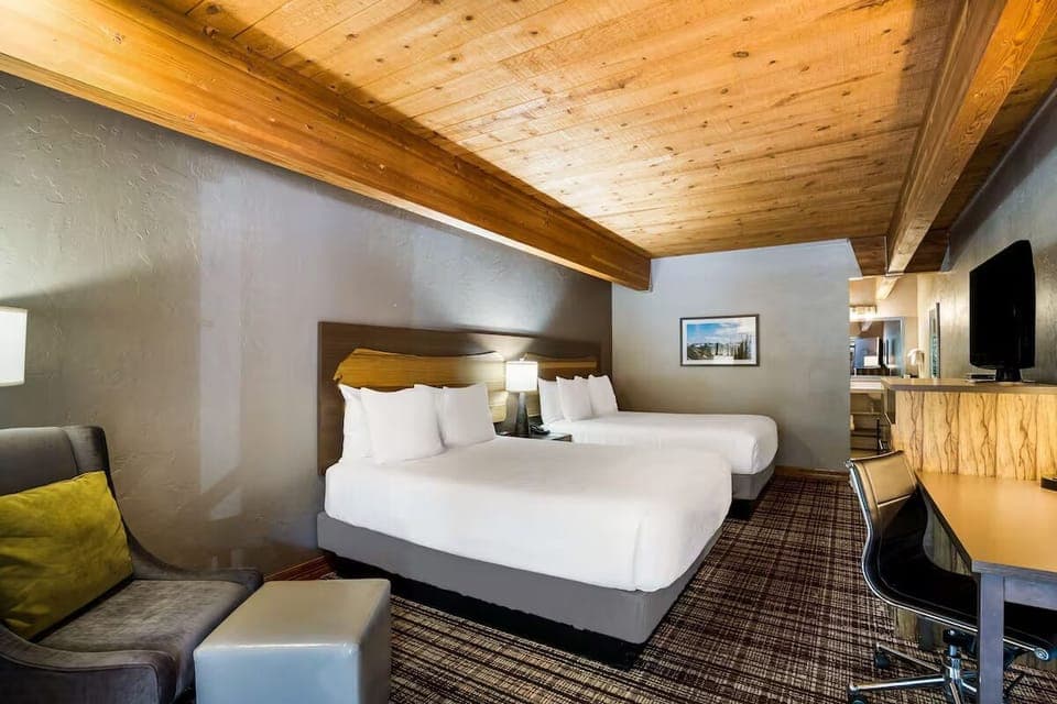Bedroom. Interior and views may vary based on location and availability