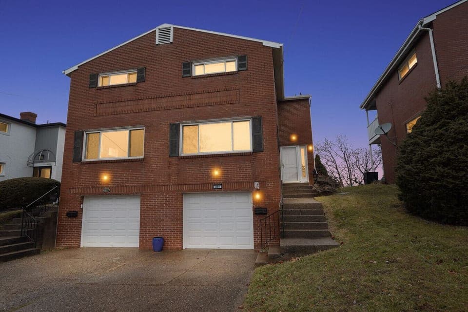 Front of house with garage