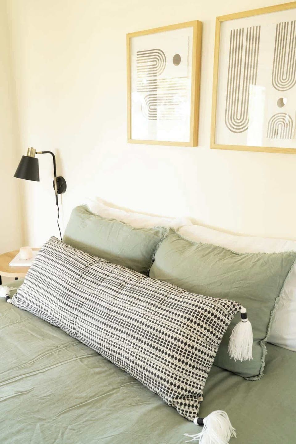 The bed is topped in soft, quality linen to ensure a restful night’s sleep