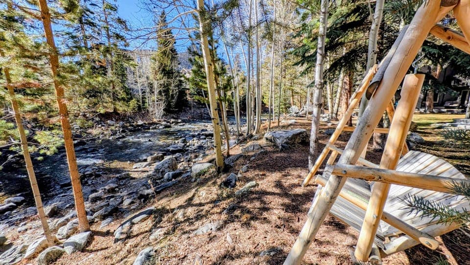 Creek is right in the backyard