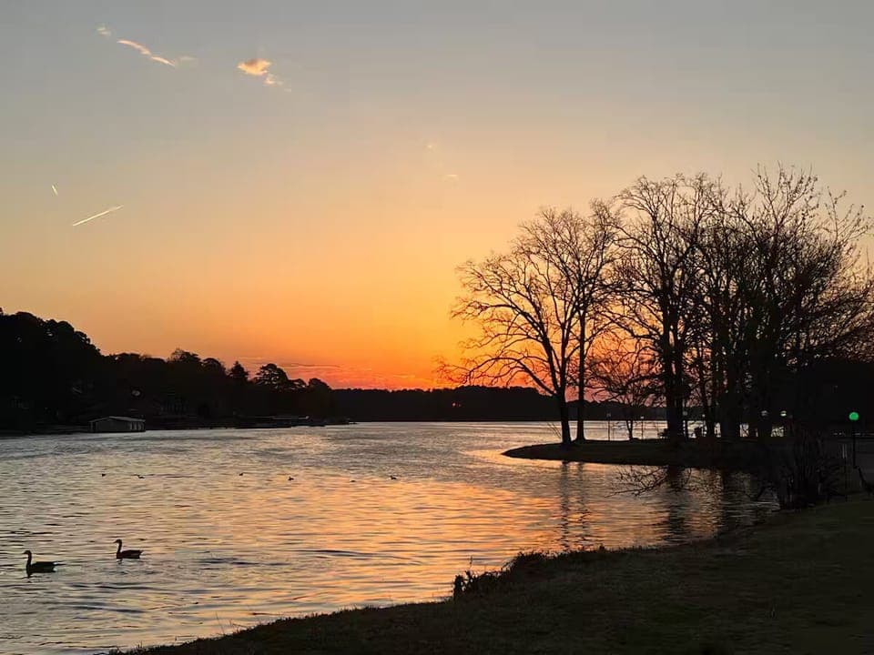 The sunrises are hard to beat! This is a 10 sec walk from our back porch. 