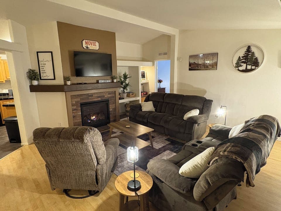 Central location for the whole group to unwind and talk.