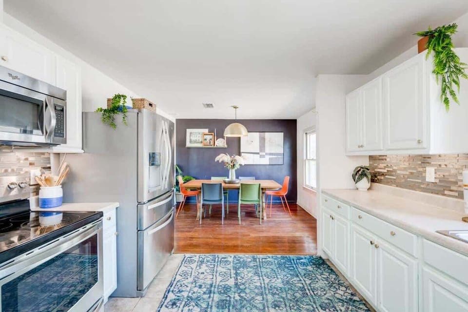 Dining off the Kitchen with premium appliances for cooking and plenty of counter space