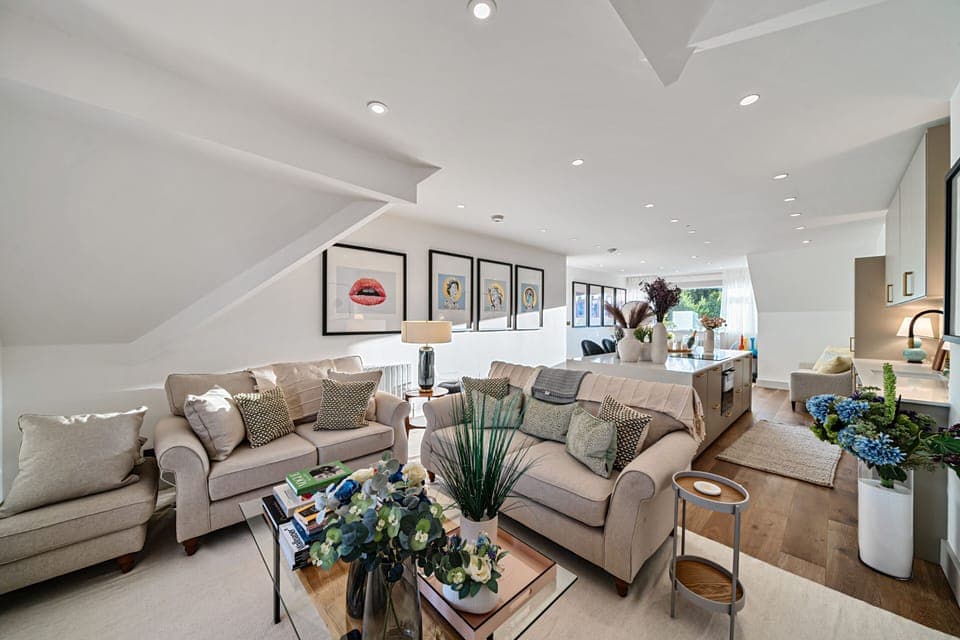 Elegant living room details finished to a luxury standard