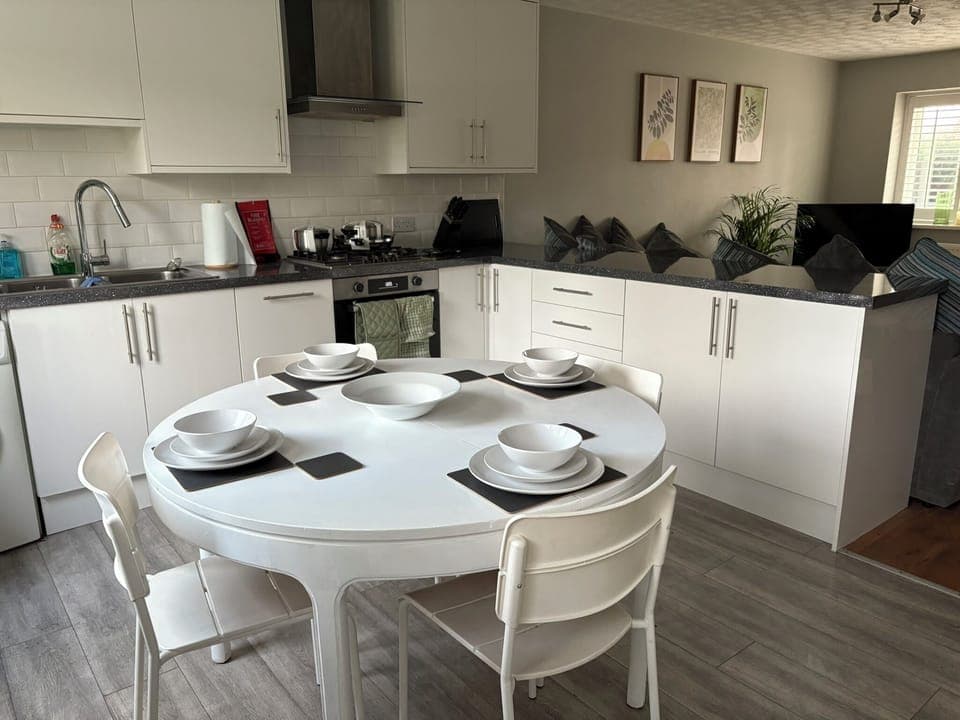 Kitchen and dining area