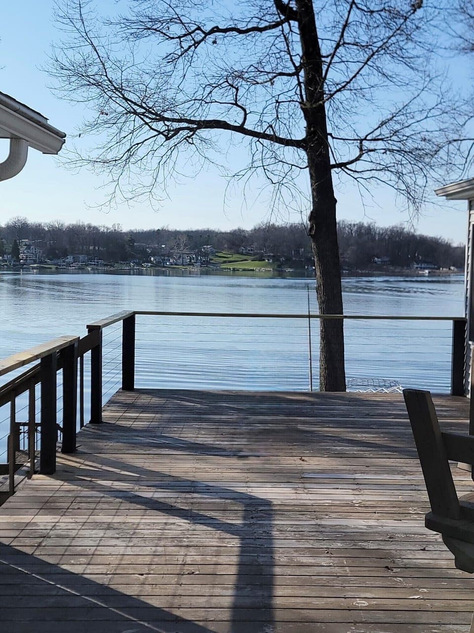 Deck view (chairs will be added)
