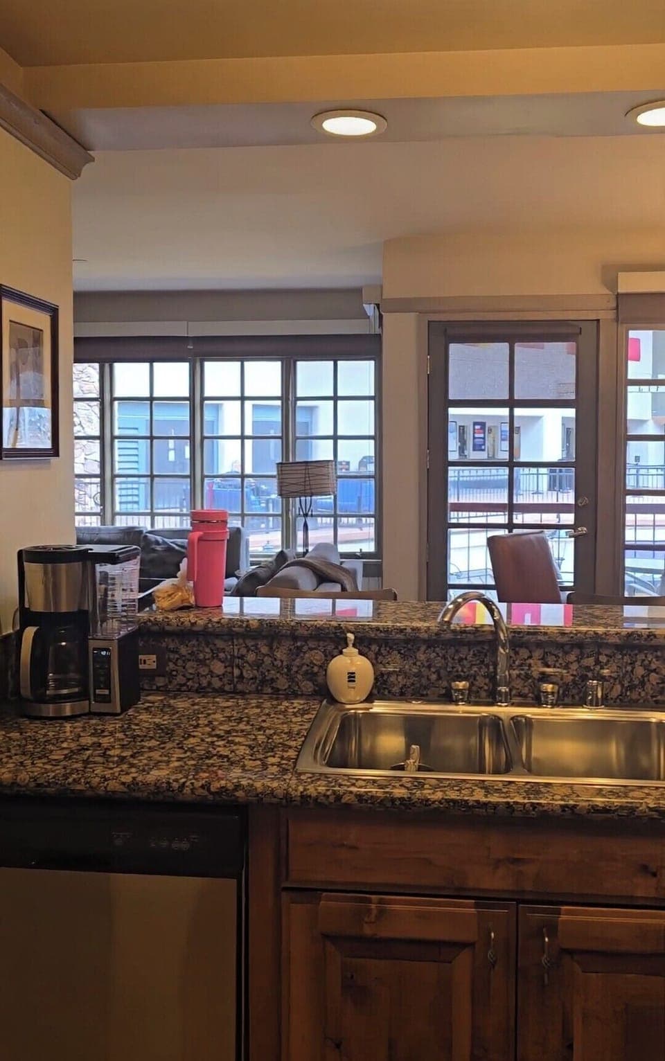 Kitchen view from sink