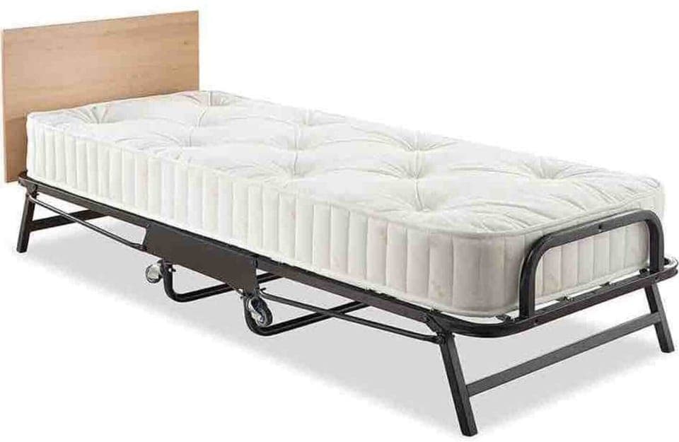 Jay-be Crown folding bed available for extra guests.