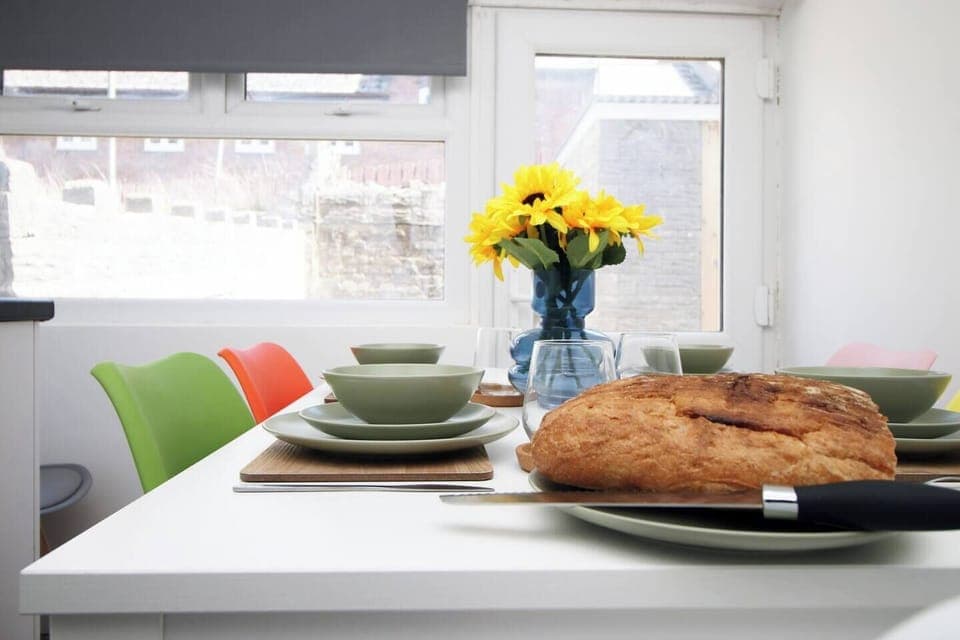 The kitchen is ready for your culinary adventures, with everything you need to make delicious homemade meals. 