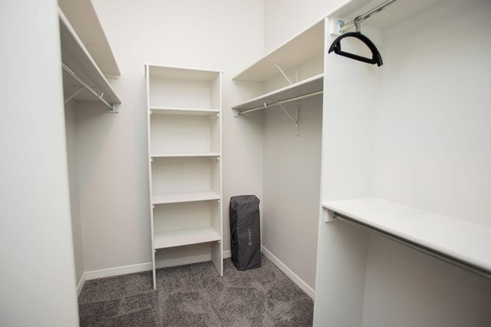 Large Closet. Includes Pack-n-Play, Iron, and ironing board for guest use.