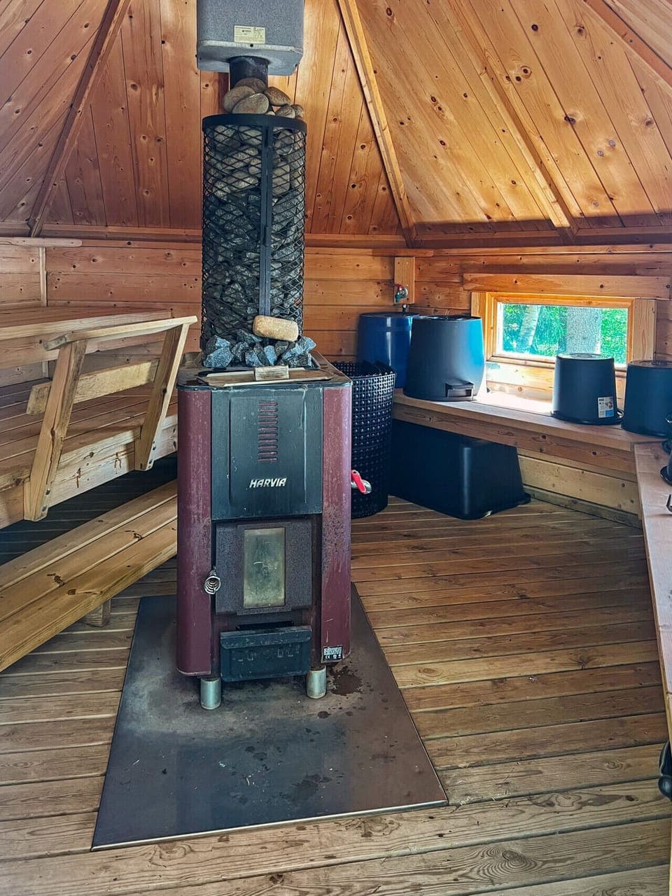 The heart of Finnish culture: relax in the soft, deep heat of our authentic wood-burning sauna for an unforgettable experience.