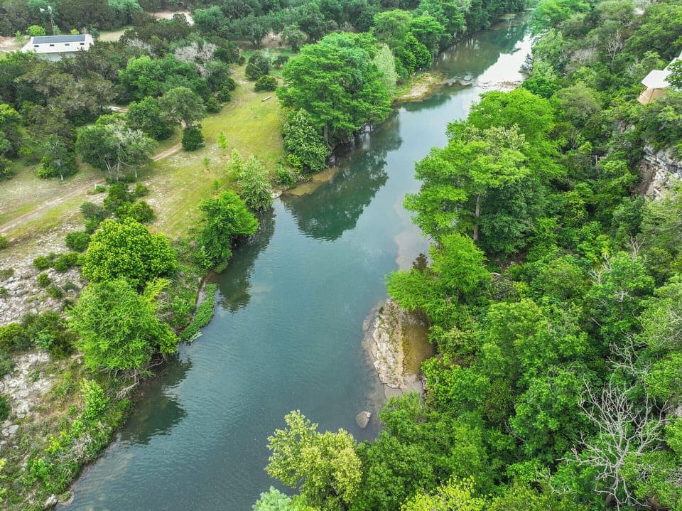 Ideal access point of the Guadalupe River