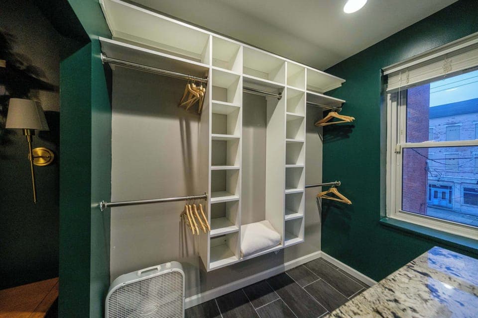 Warning: May induce over-packing! Our dream closet is so spacious, you'll actually want to bring all your favorite outfits (and maybe a few new ones!).