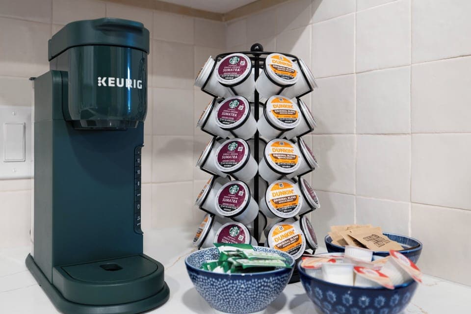 Your morning routine just got better with premium coffee at your fingertips.
