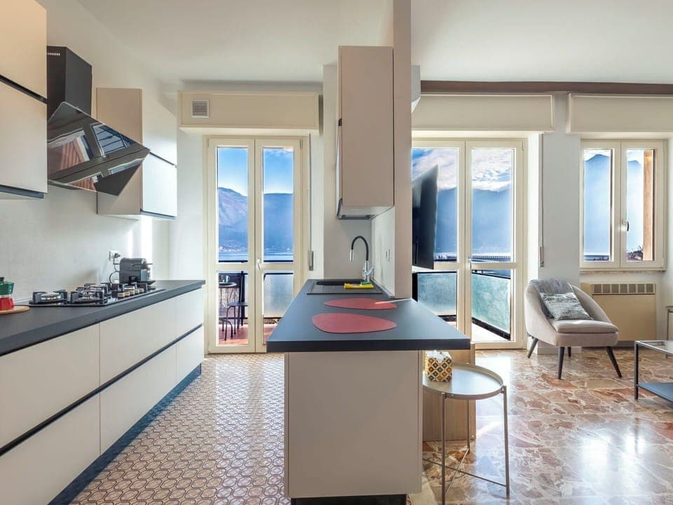 Kitchen, Interior Design, Furniture, Flooring, Countertop, Kitchen Appliance, Wood, Floor, Major Appliance, Cabinetry