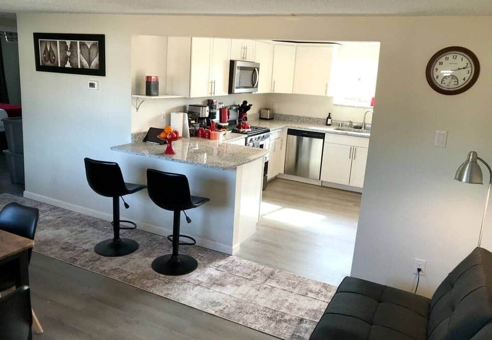 All new appliances and plenty of space if you want to cook all your meals here. 