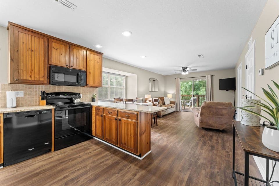 A welcoming layout where cooking, dining, and unwinding all happen comfortably in one shared space.