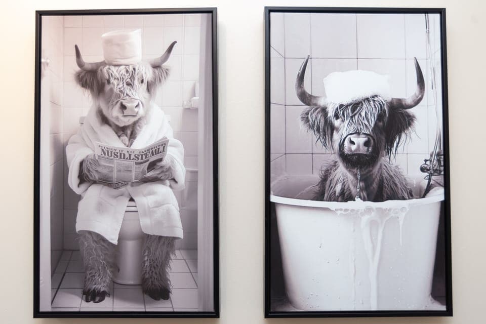 Tasteful artwork throughout the home creates tranquil, relaxing spaces with thoughtfully chosen décor.