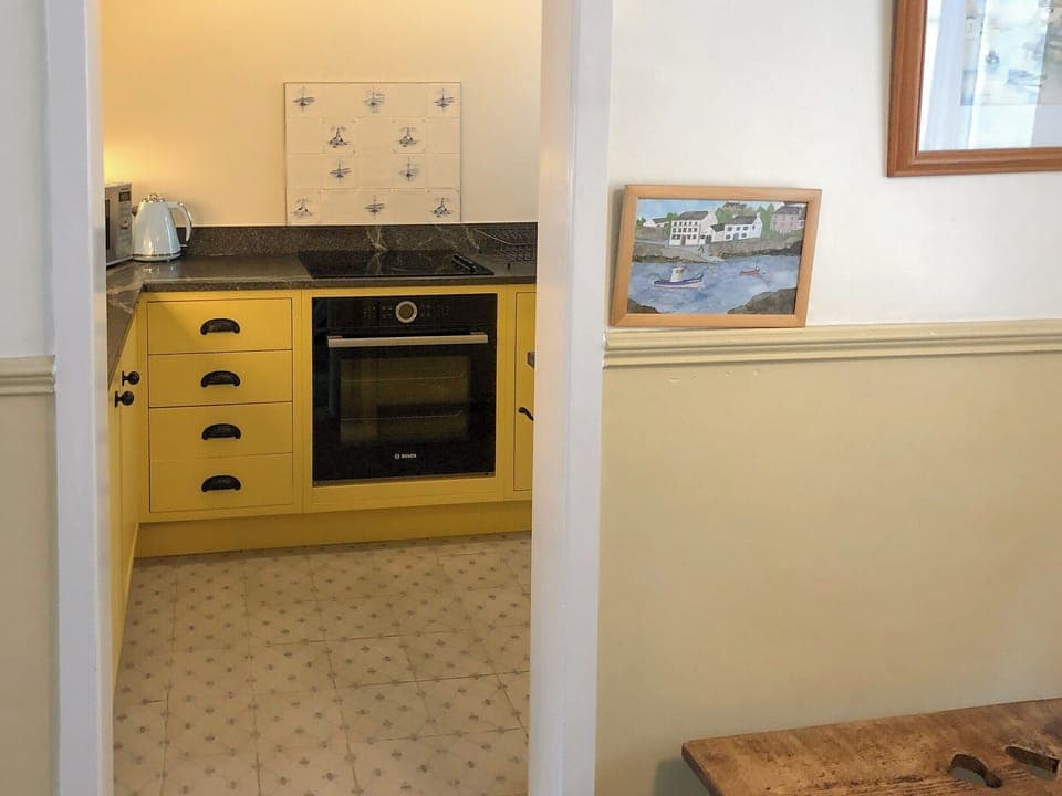 Well equipped, galley style kitchen | The Anchorage, Staithes, near Whitby