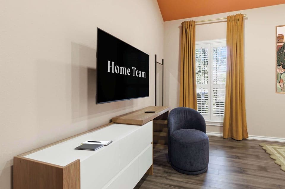 Your favorite shows, movie marathons, or late-night laughs—this bedroom TV has you covered for all cozy nights in.