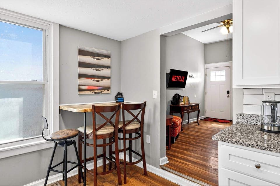 Kitchen: Start your day right with fresh coffee and a functional kitchen ready for your group.