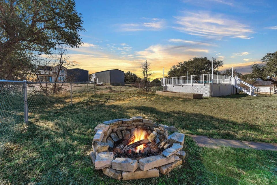 Have s'mores at the fire pit!