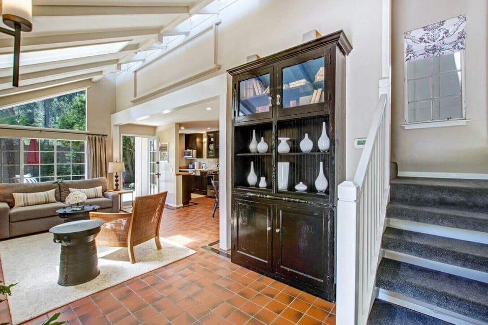 Dolce @ Bungalow 313 Sonoma Vacation Rental - Living Room & Staircase