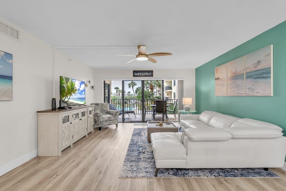 Living Room with Balcony Access
