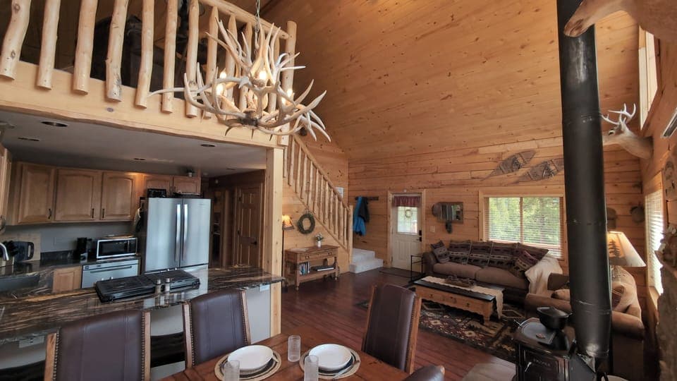 Living room and kitchen
