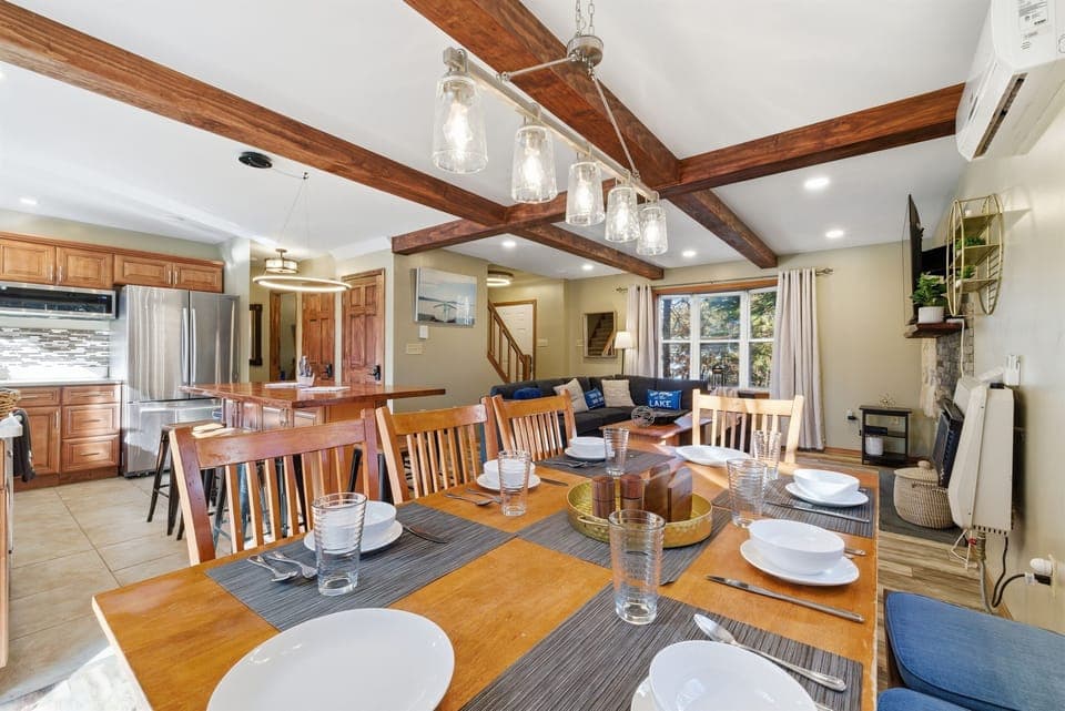 Open dining area with beautiful natural light.