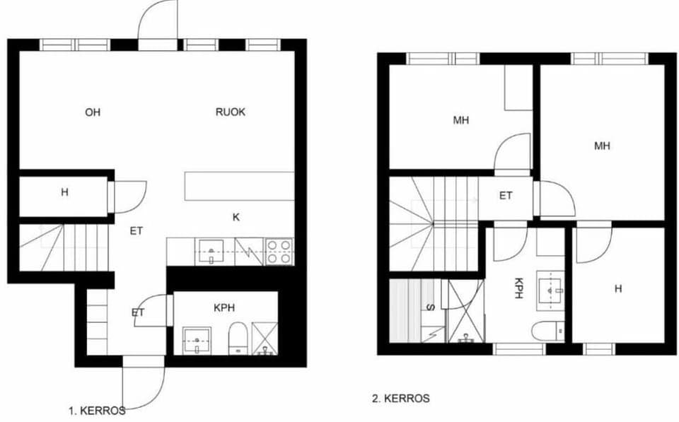 This spacious two-story layout features social living areas and a sauna on the ground floor, with all three private bedrooms tucked away upstairs for a quiet night`s rest. With bathrooms on both levels, the house comfortably accommodates up to 7 guests wi