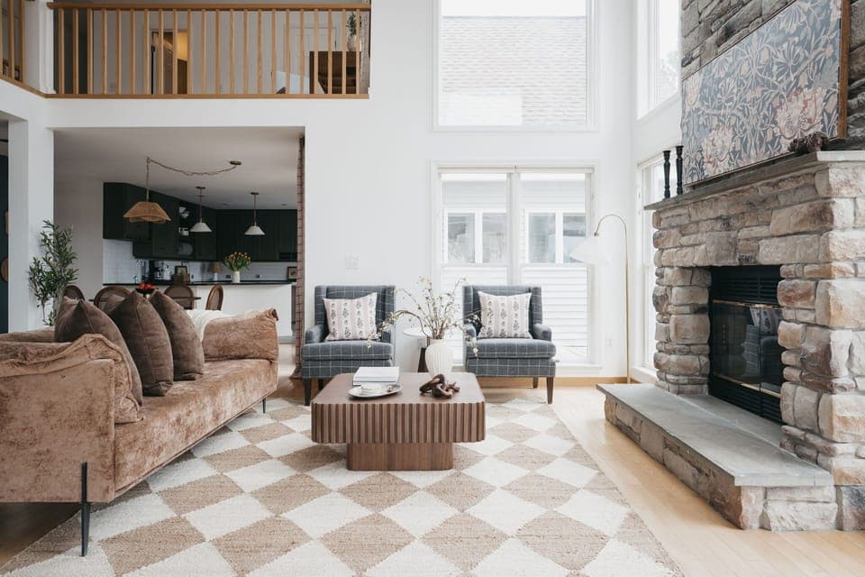 This living room doesn’t just host guests—it hosts good times.