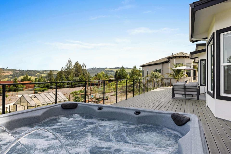 Premium seating and a private spa with a front-row seat to the Fountaingrove horizon.