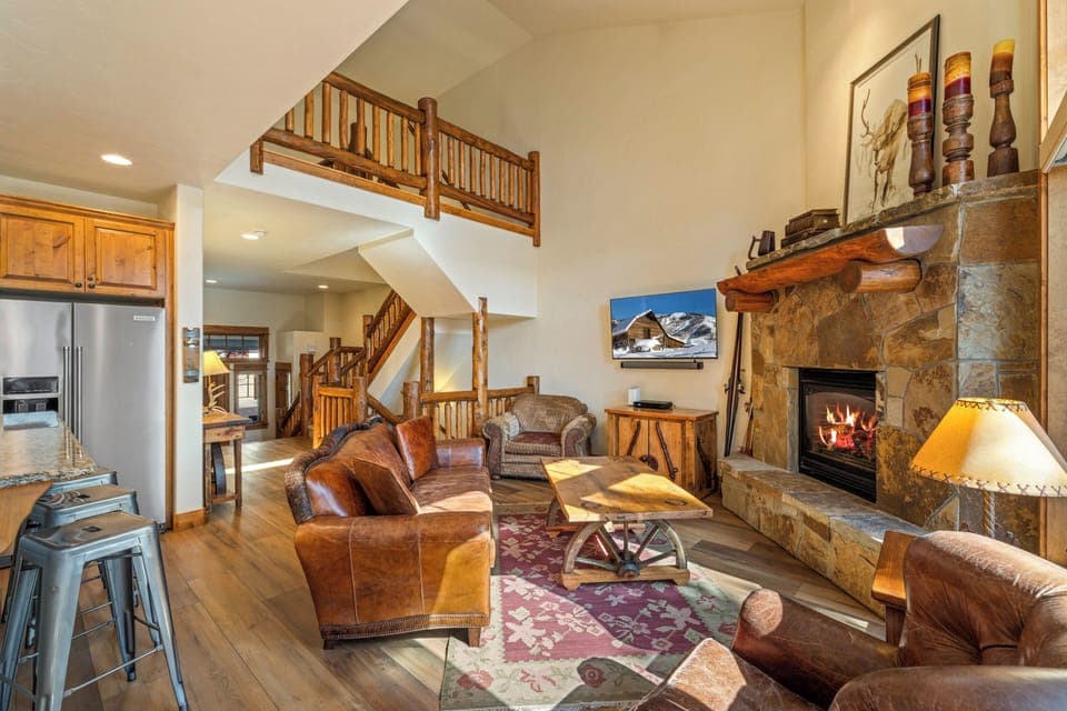 The open layout on the main floor allows everyone to come together