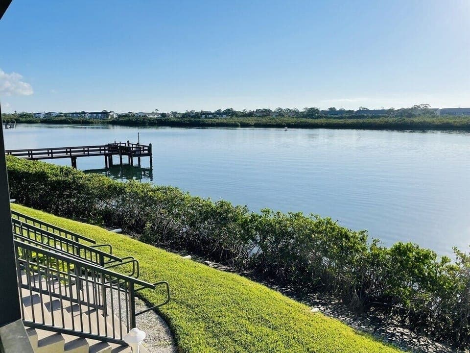 Private intercoastal water views from the condo