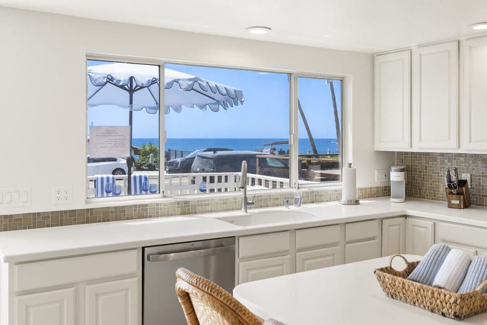 kitchen with ocean views!