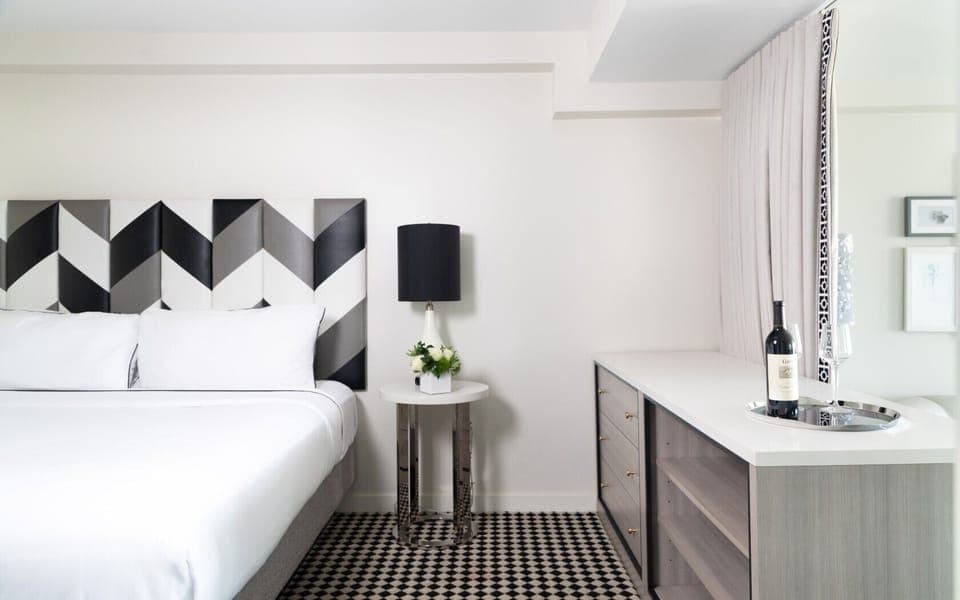 Bedroom. Interior and views may vary based on location and availability.