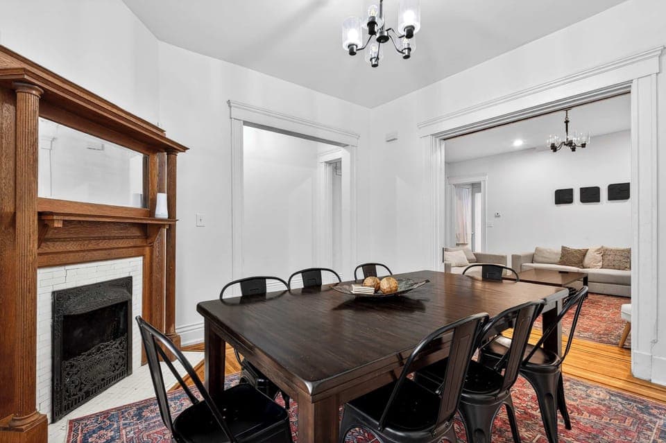 Dining Room: Pull up a chair — this farmhouse table was built for big dinners and bigger stories.