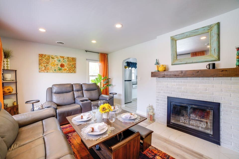 Living Room w/ Dining Table Setup