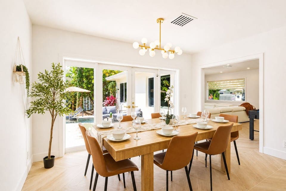 Stylish dining space made for shared moments 