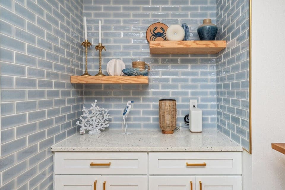 Clean and organized pantry space perfect for storing your groceries.